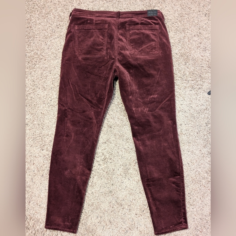 American Eagle SUPER STRETCH Hi-Rise Jeggings Skinny Corduroy Pants SZ 18 Long - Picture 7 of 13